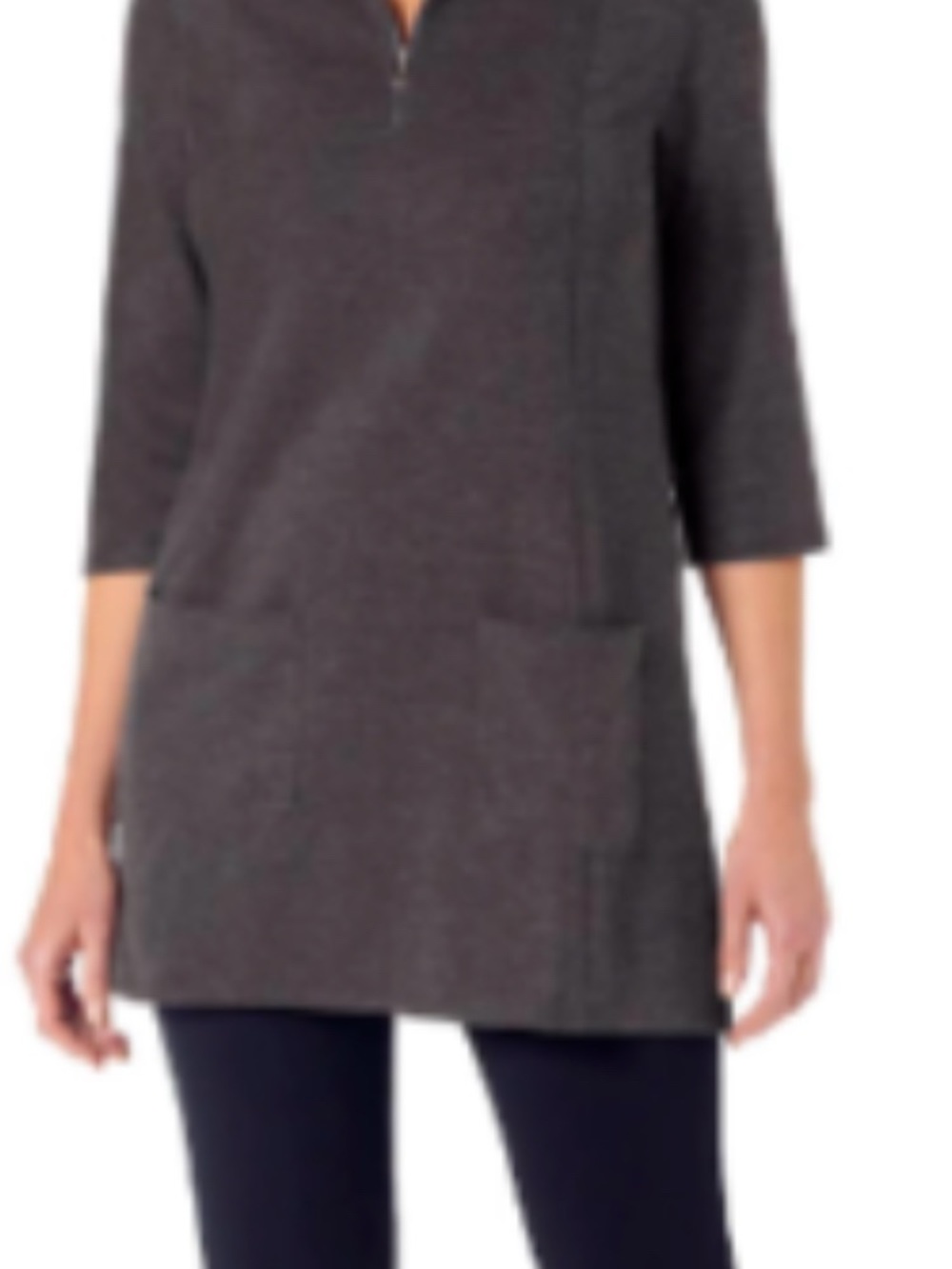 NorthStyle Charcoal Heather Tunic with Front Pockets